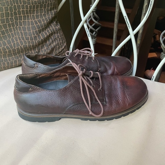 Columbia Salmon Harbor Leather Derby Shoe Brown 14 - Picture 3 of 7